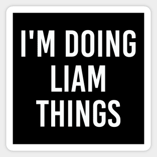 I'm Doing Liam Things Funny Birthday Men Name Gift Idea Sticker